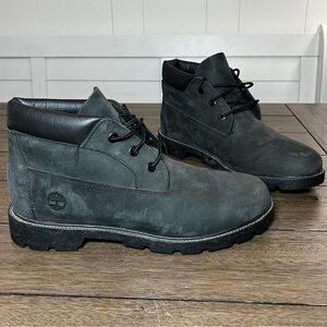 Timberland Nubuck Chukka Boots Black Boys / Men’s 7 Rugged Outdoor Gorpcore Edgy